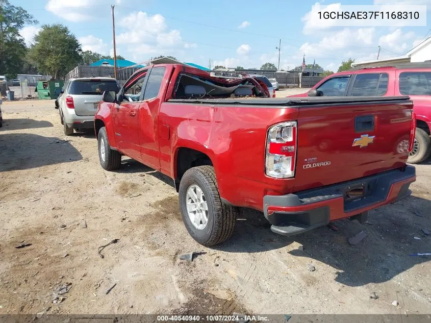 2015 Chevrolet Colorado Wt VIN: 1GCHSAE37F1168310 Lot: 40540940