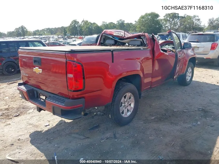 2015 Chevrolet Colorado Wt VIN: 1GCHSAE37F1168310 Lot: 40540940