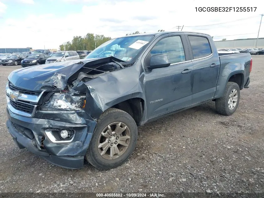 2015 Chevrolet Colorado Lt VIN: 1GCGSBE32F1255517 Lot: 40555882