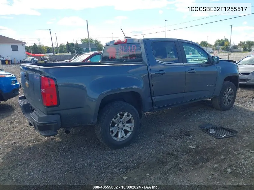 2015 Chevrolet Colorado Lt VIN: 1GCGSBE32F1255517 Lot: 40555882