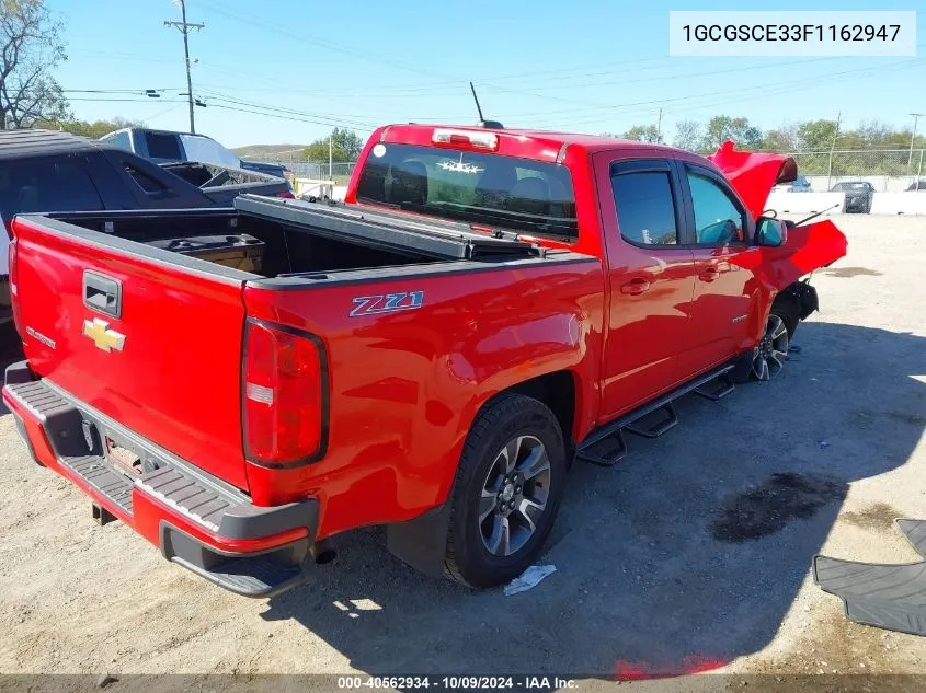 1GCGSCE33F1162947 2015 Chevrolet Colorado Z71