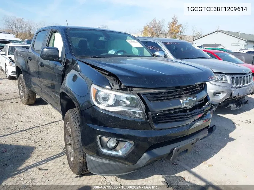 2015 Chevrolet Colorado Z71 VIN: 1GCGTCE38F1209614 Lot: 40715535