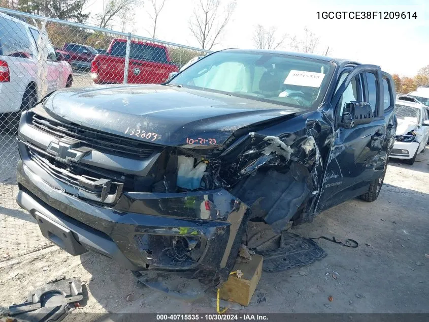 2015 Chevrolet Colorado Z71 VIN: 1GCGTCE38F1209614 Lot: 40715535