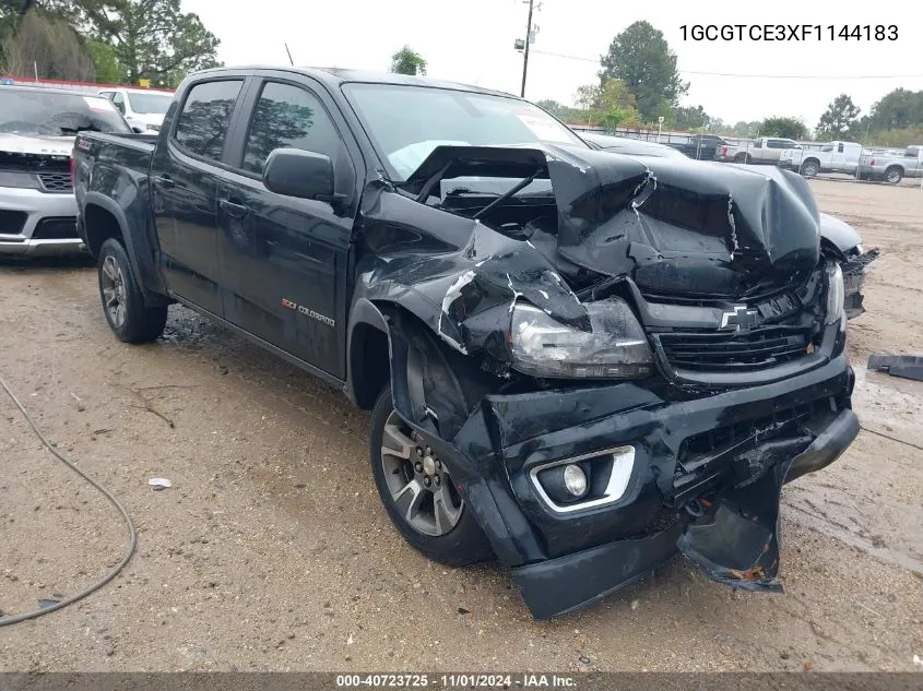 2015 Chevrolet Colorado Z71 VIN: 1GCGTCE3XF1144183 Lot: 40723725