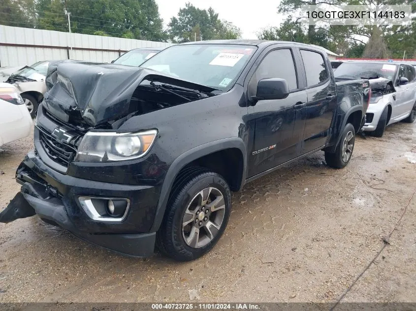 2015 Chevrolet Colorado Z71 VIN: 1GCGTCE3XF1144183 Lot: 40723725