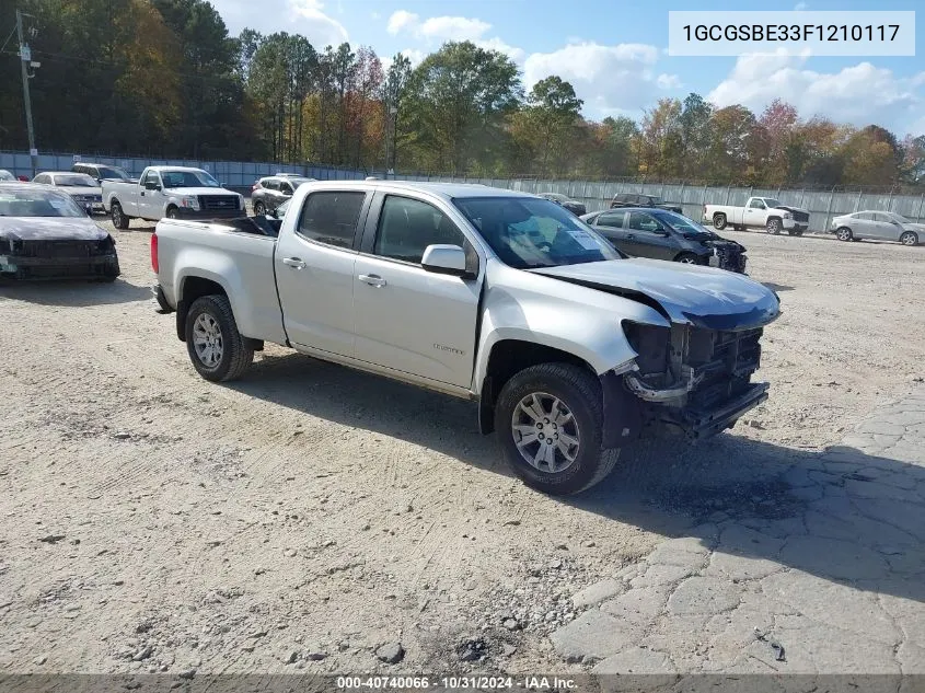 2015 Chevrolet Colorado Lt VIN: 1GCGSBE33F1210117 Lot: 40740066