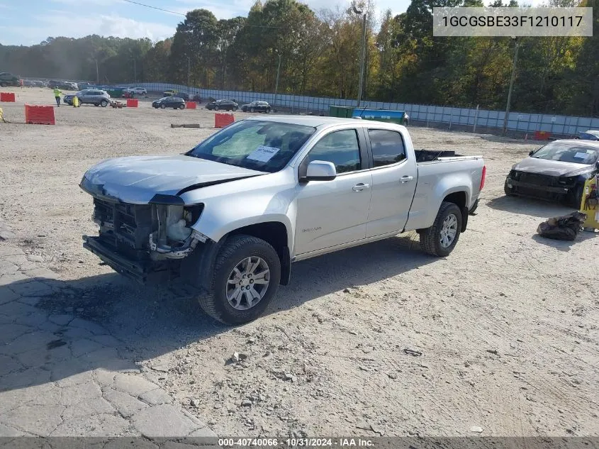 2015 Chevrolet Colorado Lt VIN: 1GCGSBE33F1210117 Lot: 40740066