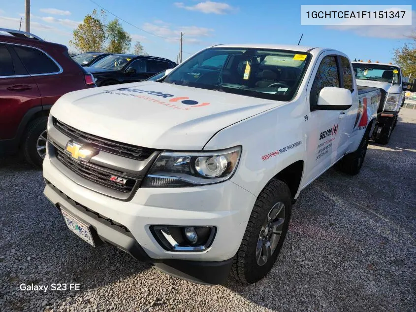 2015 Chevrolet Colorado Z71 VIN: 1GCHTCEA1F1151347 Lot: 40897068