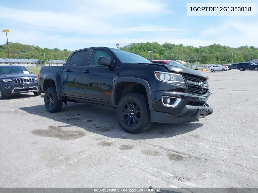 2016 Chevrolet Colorado Z71 VIN: 1GCPTDE12G1353018 Lot: 39249969