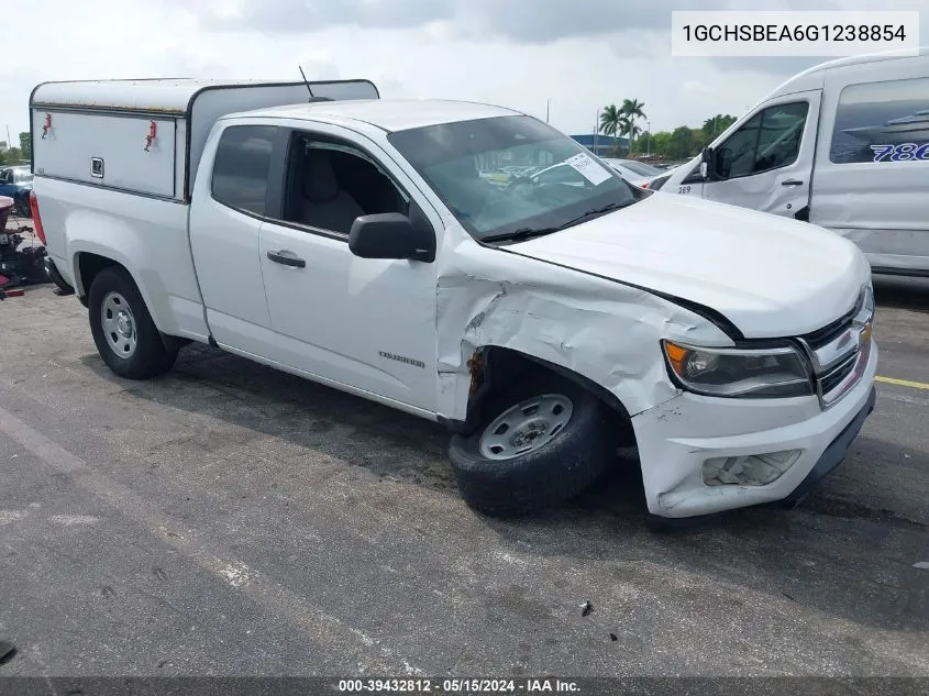 1GCHSBEA6G1238854 2016 Chevrolet Colorado Wt