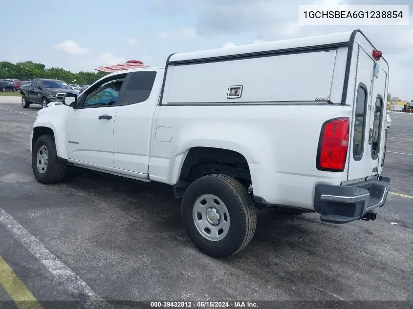 1GCHSBEA6G1238854 2016 Chevrolet Colorado Wt