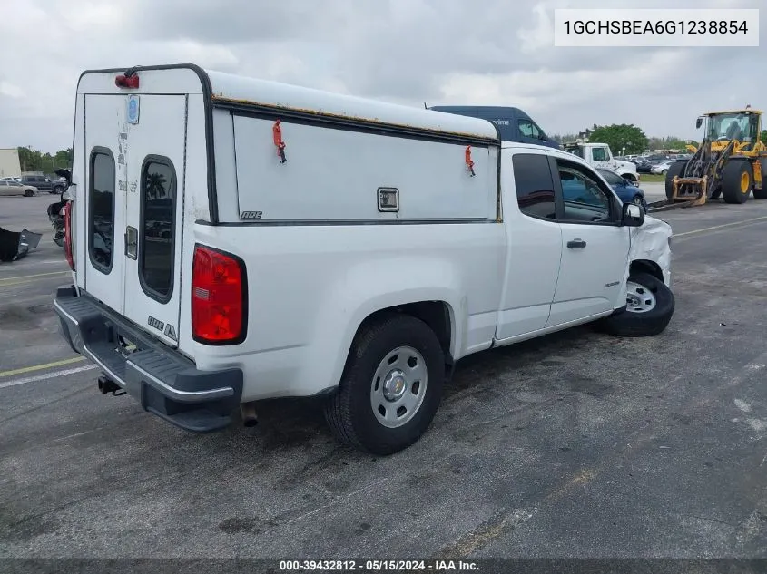 2016 Chevrolet Colorado Wt VIN: 1GCHSBEA6G1238854 Lot: 39432812