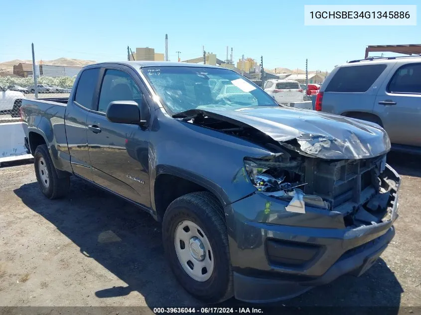 2016 Chevrolet Colorado Wt VIN: 1GCHSBE34G1345886 Lot: 39636044