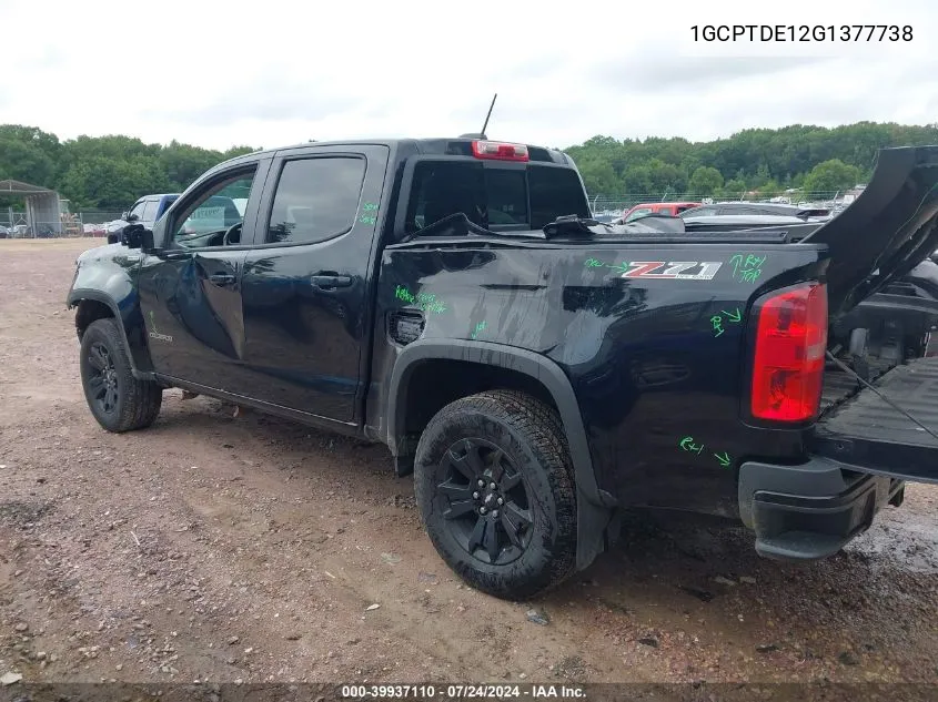 1GCPTDE12G1377738 2016 Chevrolet Colorado Z71