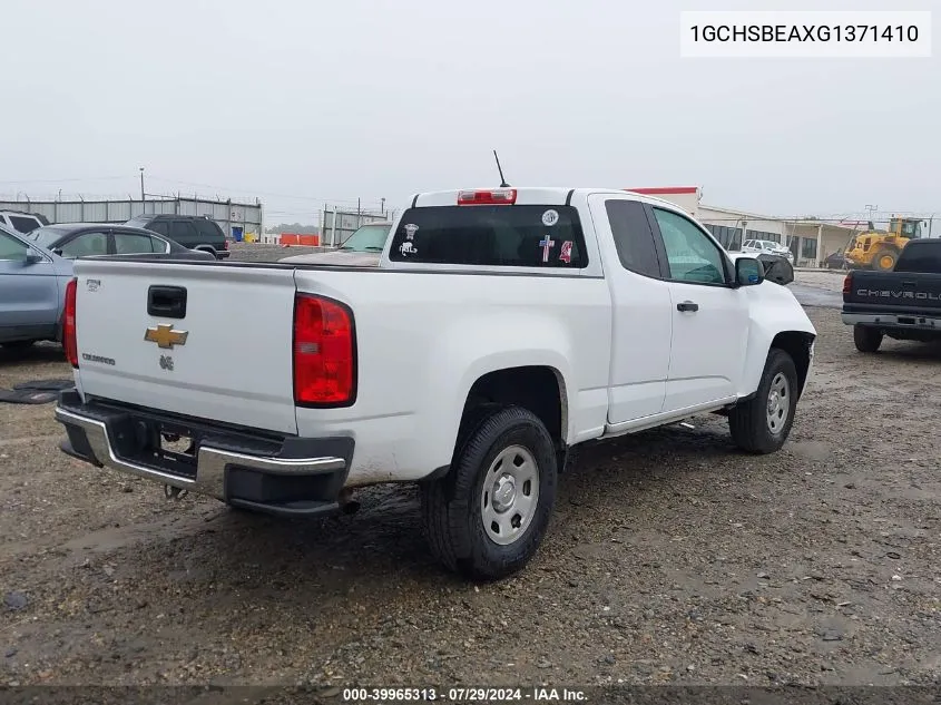 1GCHSBEAXG1371410 2016 Chevrolet Colorado