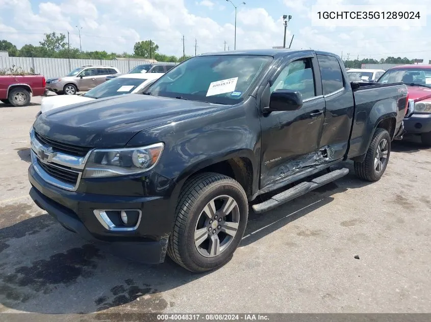 1GCHTCE35G1289024 2016 Chevrolet Colorado Lt