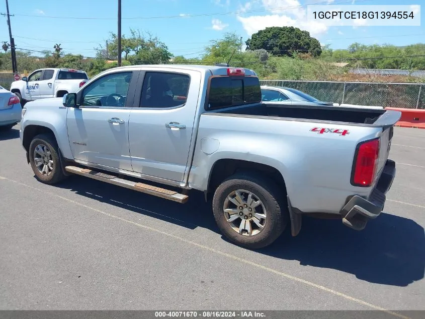 1GCPTCE18G1394554 2016 Chevrolet Colorado Lt