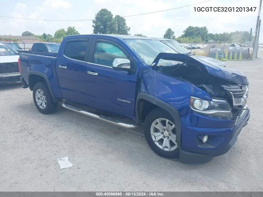 2016 Chevrolet Colorado Lt VIN: 1GCGTCE32G1201347 Lot: 40096995