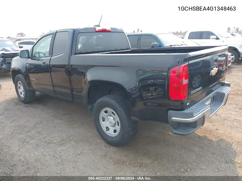 1GCHSBEA4G1348463 2016 Chevrolet Colorado Wt