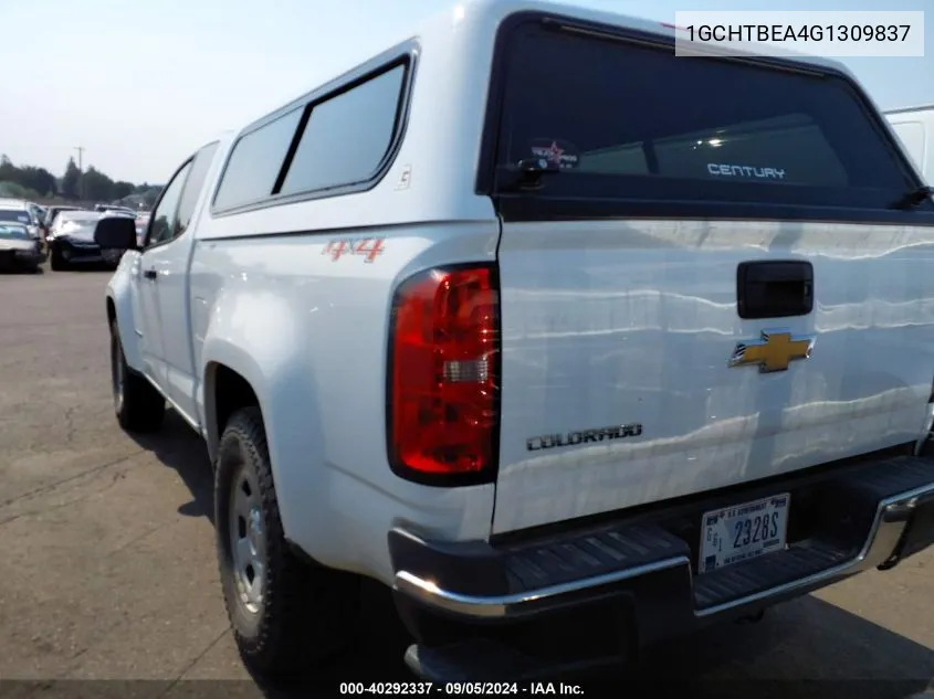 2016 Chevrolet Colorado Wt VIN: 1GCHTBEA4G1309837 Lot: 40292337