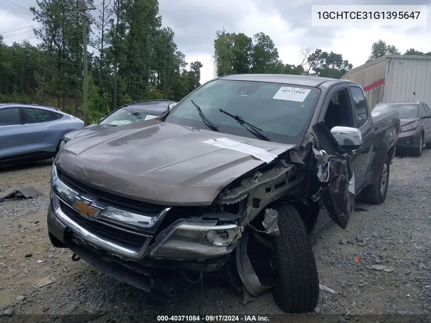 1GCHTCE31G1395647 2016 Chevrolet Colorado Lt