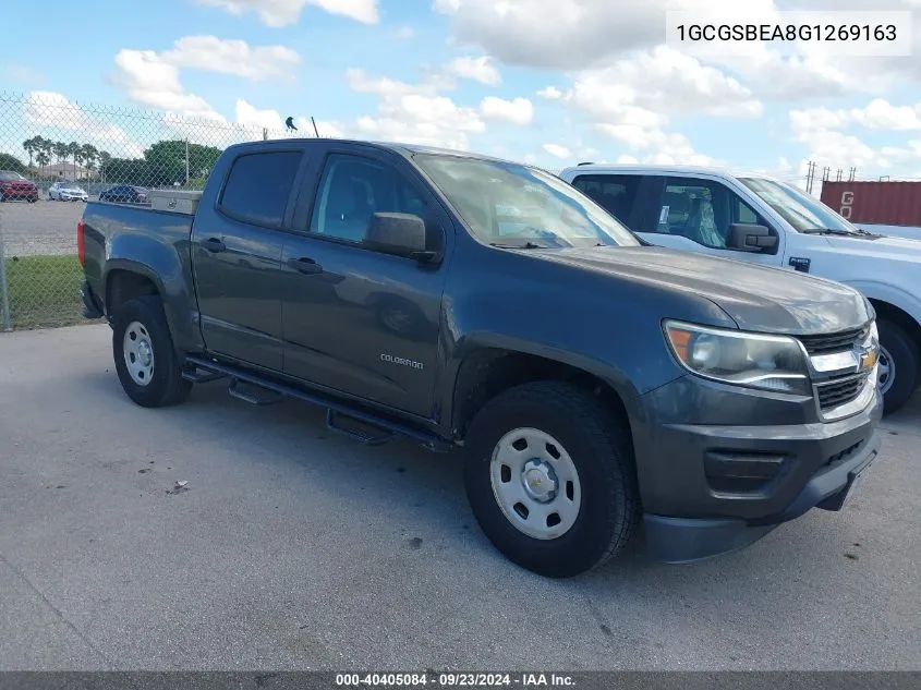 1GCGSBEA8G1269163 2016 Chevrolet Colorado Wt