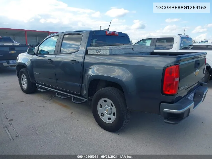 1GCGSBEA8G1269163 2016 Chevrolet Colorado Wt