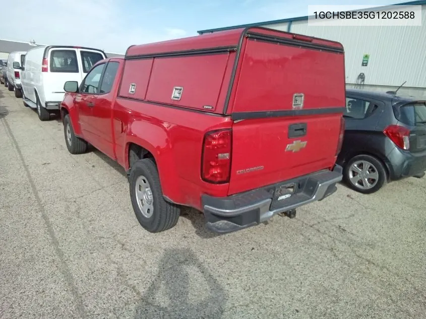 2016 Chevrolet Colorado Wt VIN: 1GCHSBE35G1202588 Lot: 40412818