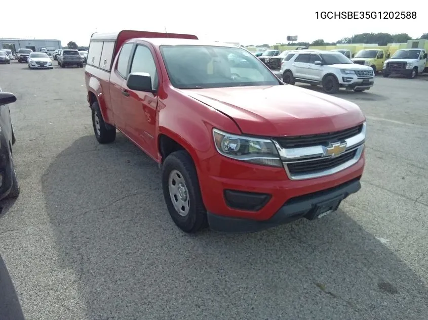 1GCHSBE35G1202588 2016 Chevrolet Colorado Wt