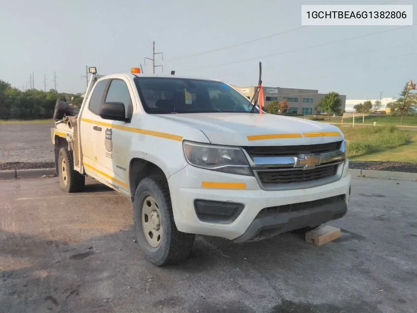 2016 Chevrolet Colorado Wt VIN: 1GCHTBEA6G1382806 Lot: 40414161