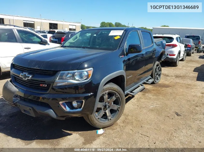 1GCPTDE13G1346689 2016 Chevrolet Colorado Z71