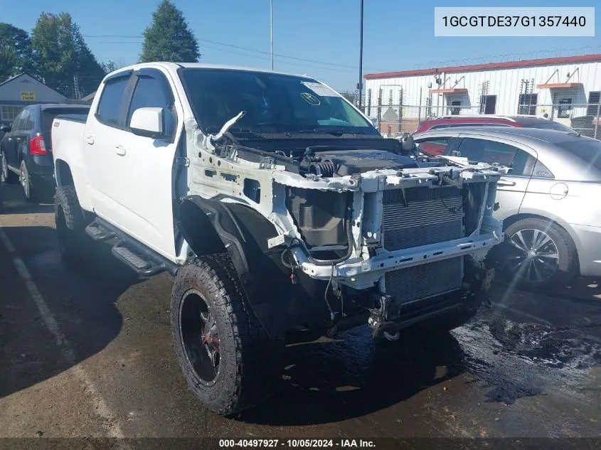 2016 Chevrolet Colorado Z71 VIN: 1GCGTDE37G1357440 Lot: 40497927