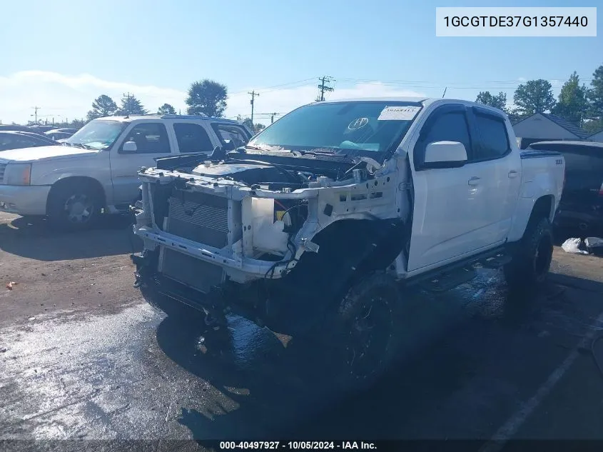 2016 Chevrolet Colorado Z71 VIN: 1GCGTDE37G1357440 Lot: 40497927