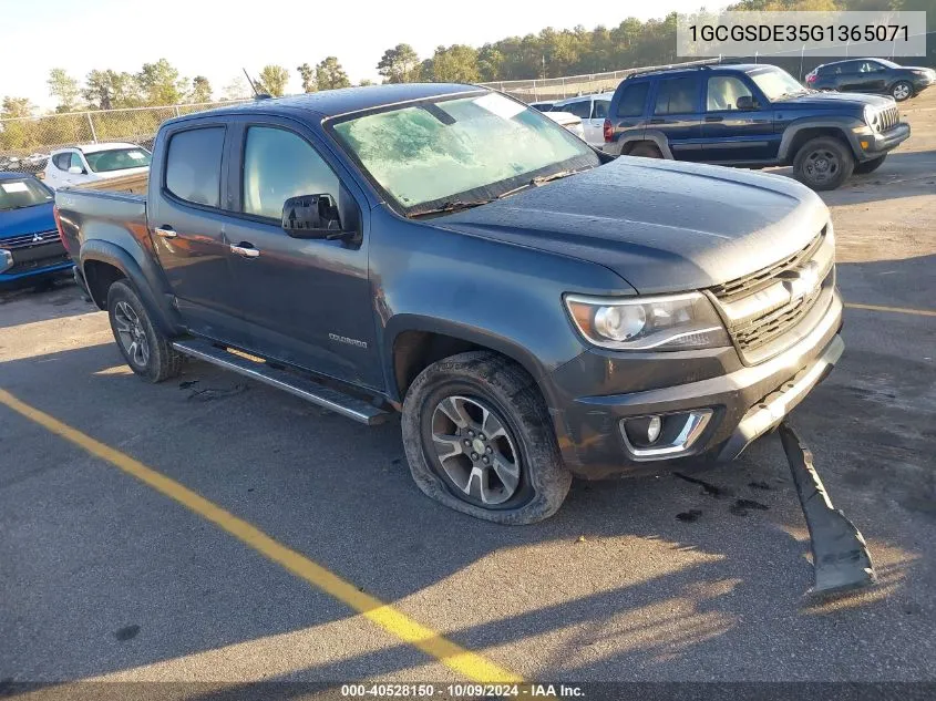 2016 Chevrolet Colorado Z71 VIN: 1GCGSDE35G1365071 Lot: 40528150