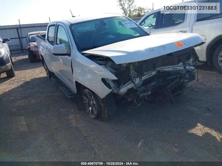 1GCGTDE33G1231883 2016 Chevrolet Colorado Z71