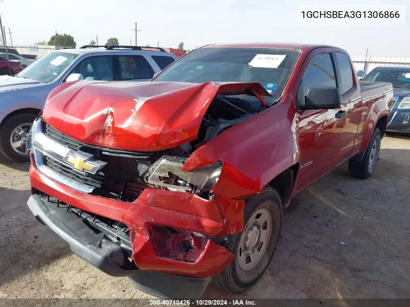 2016 Chevrolet Colorado Wt VIN: 1GCHSBEA3G1306866 Lot: 40710426