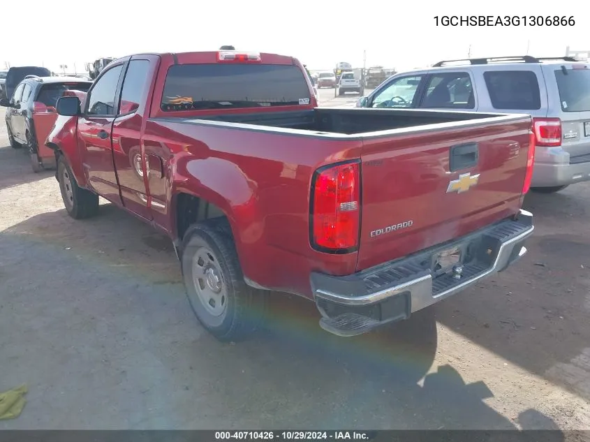 2016 Chevrolet Colorado Wt VIN: 1GCHSBEA3G1306866 Lot: 40710426