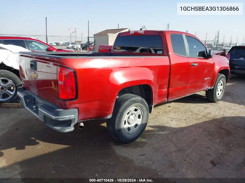 2016 Chevrolet Colorado Wt VIN: 1GCHSBEA3G1306866 Lot: 40710426