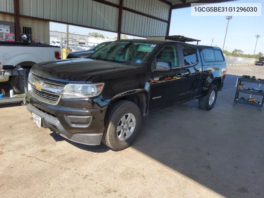 2016 Chevrolet Colorado VIN: 1GCGSBE31G1296030 Lot: 40712025