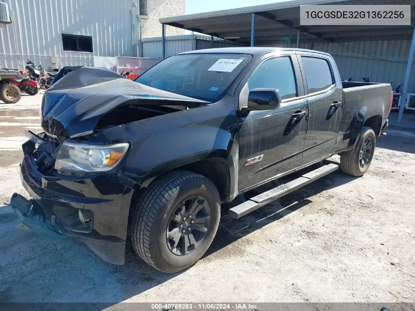 2016 Chevrolet Colorado Z71 VIN: 1GCGSDE32G1362256 Lot: 40789283