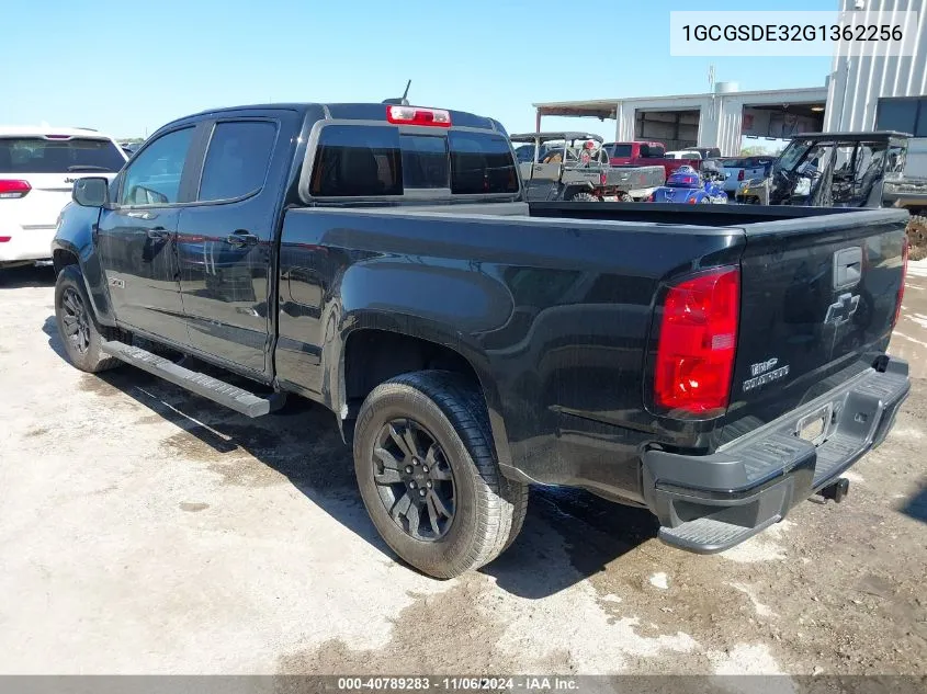 2016 Chevrolet Colorado Z71 VIN: 1GCGSDE32G1362256 Lot: 40789283