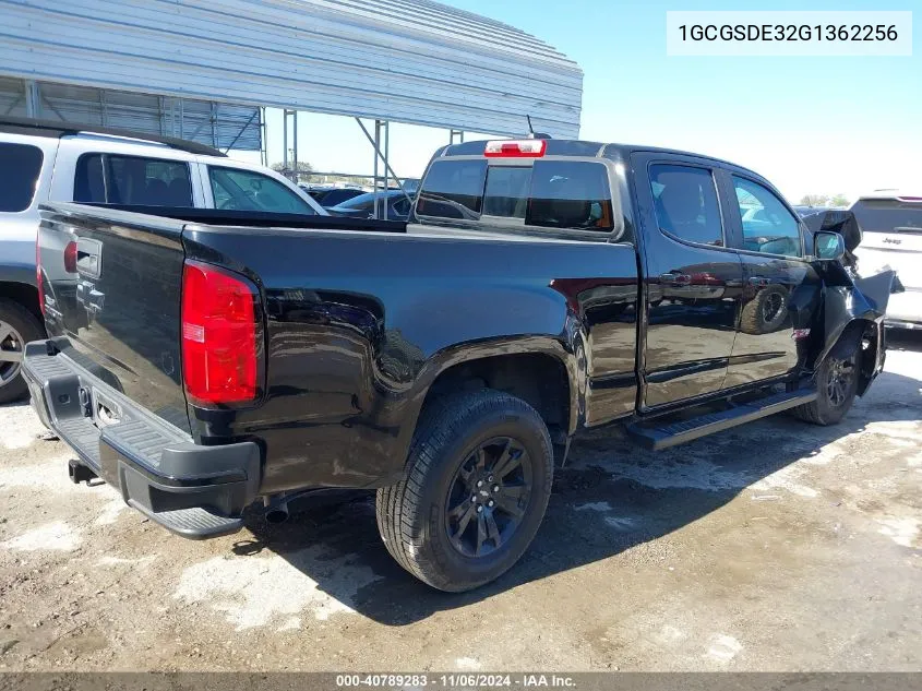 2016 Chevrolet Colorado Z71 VIN: 1GCGSDE32G1362256 Lot: 40789283