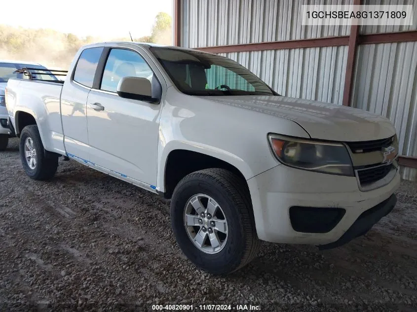 2016 Chevrolet Colorado Wt VIN: 1GCHSBEA8G1371809 Lot: 40820901