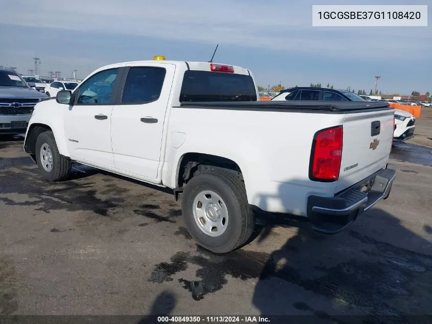 1GCGSBE37G1108420 2016 Chevrolet Colorado Wt