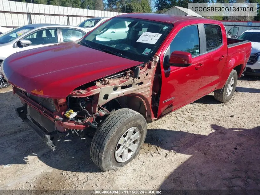 2016 Chevrolet Colorado Wt VIN: 1GCGSBE30G1347050 Lot: 40849943