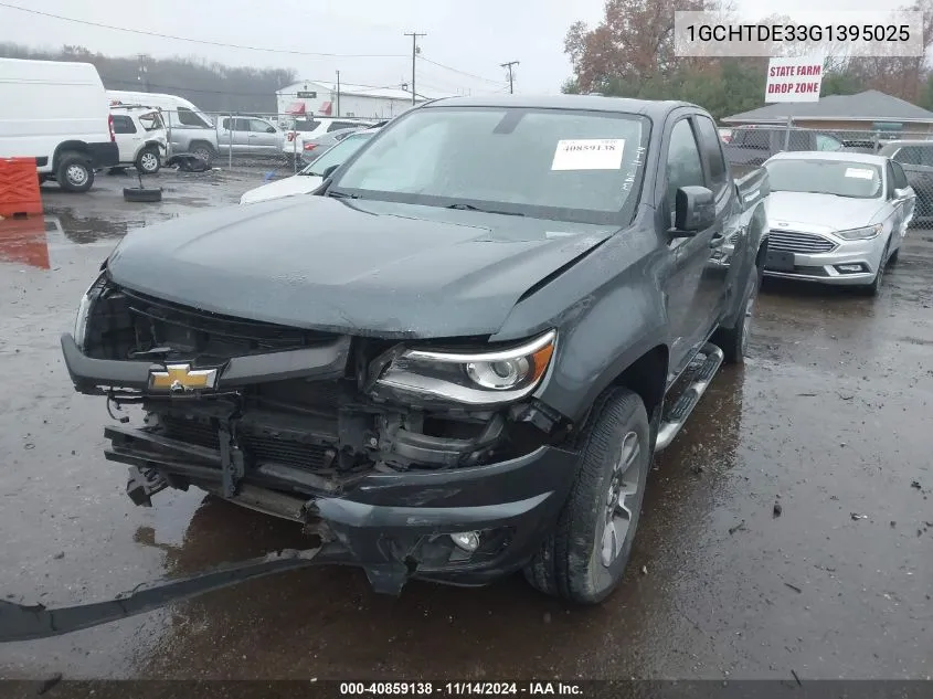 2016 Chevrolet Colorado Z71 VIN: 1GCHTDE33G1395025 Lot: 40859138