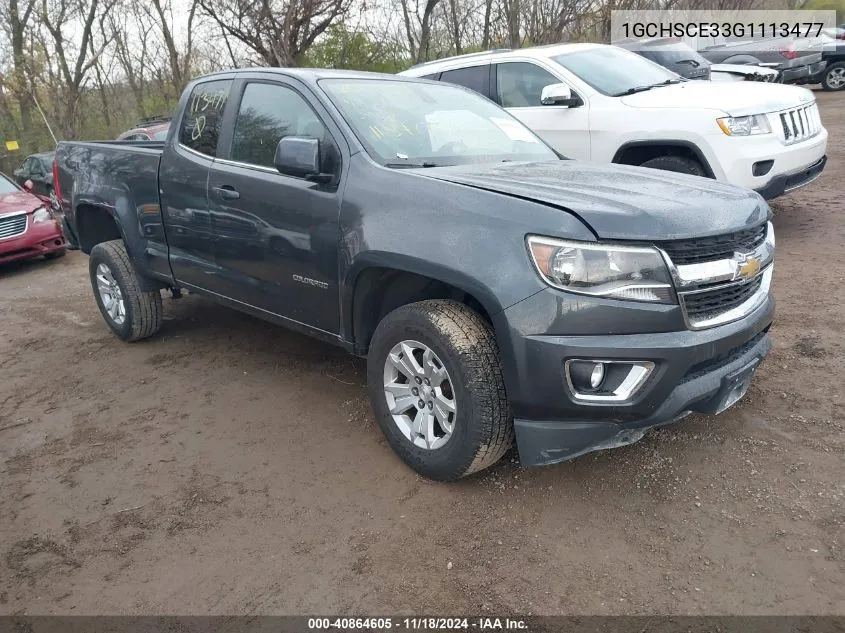 2016 Chevrolet Colorado Lt VIN: 1GCHSCE33G1113477 Lot: 40864605