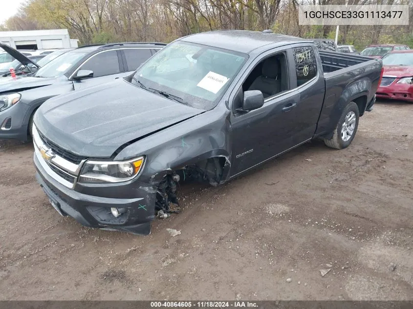 2016 Chevrolet Colorado Lt VIN: 1GCHSCE33G1113477 Lot: 40864605