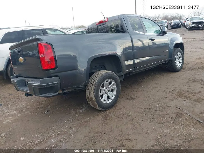 2016 Chevrolet Colorado Lt VIN: 1GCHSCE33G1113477 Lot: 40864605