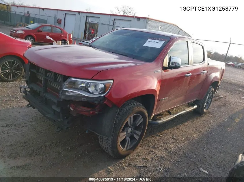 2016 Chevrolet Colorado Lt VIN: 1GCPTCE1XG1258779 Lot: 40875019